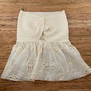 Zara Cream Lace Tube Top